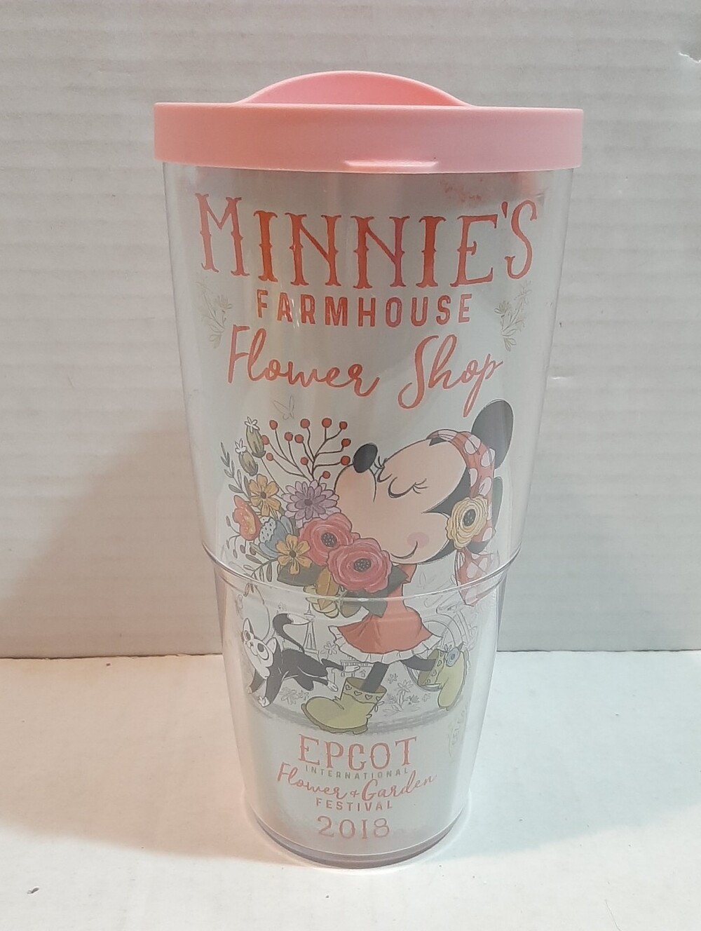Clear insulated Tervis Tumbler the Epcot International Flower Garden Festival
